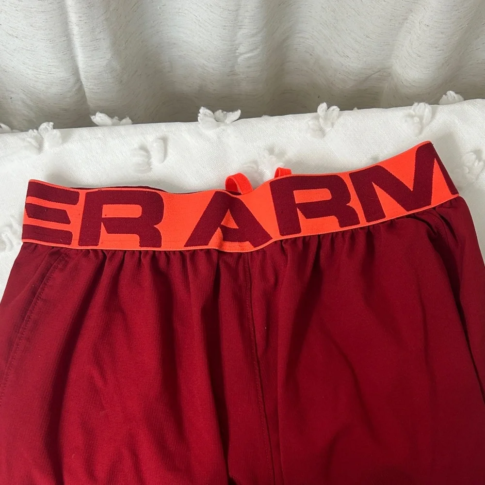Under Armour Women's Crimson Athletic Shorts - Picture 3 of 4